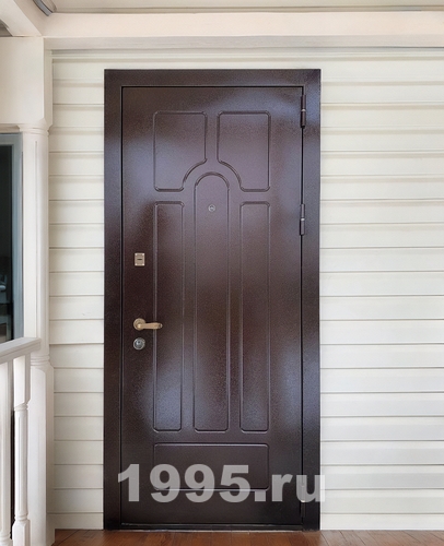 Дверь с рисунком на металле